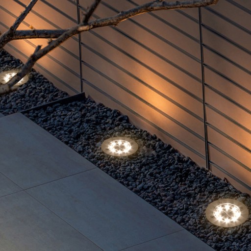 SOLÁRNE LED LAMPY, LED ZEMNÉ LAMPY, 1 kus, ZÁHRADNÉ SVIETIDLÁ