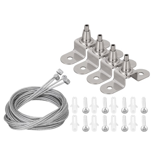 MONTÁŽ laniek k svietidlám, oceľové ZÁSUVNÉ LED PANELY, STROPNÉ, LINKA 1m 4x
