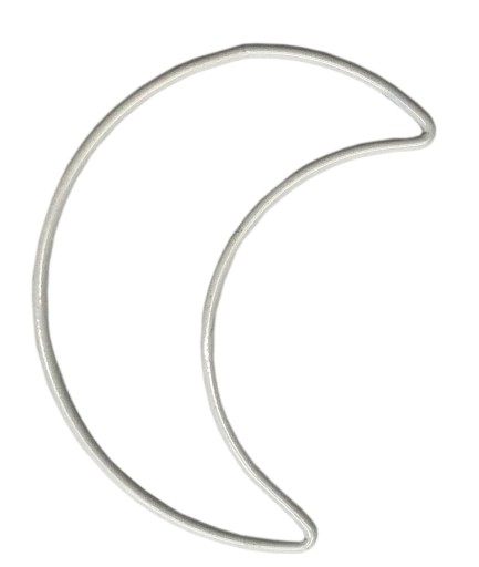 Macrame MOON WHITE obruče na lapače snov 17 cm