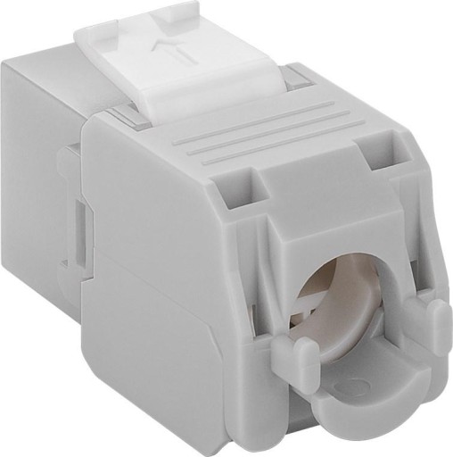 Keystone RJ45 Cat.6A UTP 500 MHz modul svetlosivý