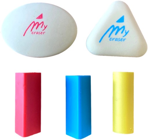 GUMA ERASERS sada úchytov 5 kusov