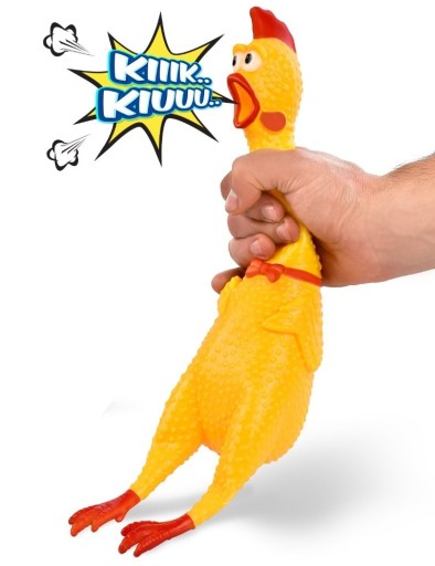 GIGA GUMA KURACIE PIŠKACIE HRAČKA PRE PSA ŠTENIATKA HRUBÁK XL 37 cm
