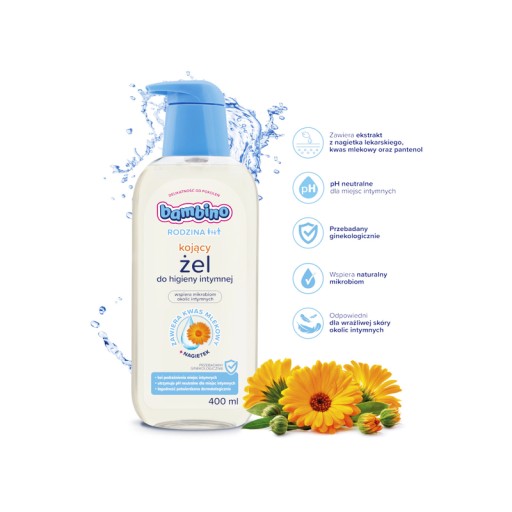 Bambino Family upokojujúci gél na intímnu hygienu 400 ml