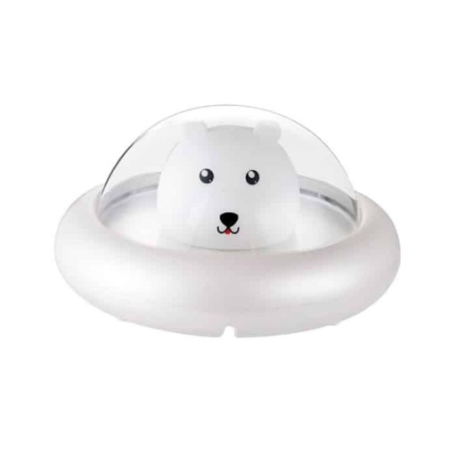 NOČNÁ LAMPA, BIELA, VESMÍRNY MEDVEĎ PRE DETI PRI POSTELI