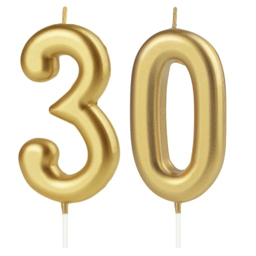 NARODENINOVÉ SVIEČKY NA TORTU 30. TRIDINÁSKY JUBIL.