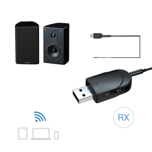 BLUETOOTH VYSIELAČ 5 ADAPTÉR PRIJÍMAČ VYSIELAČ