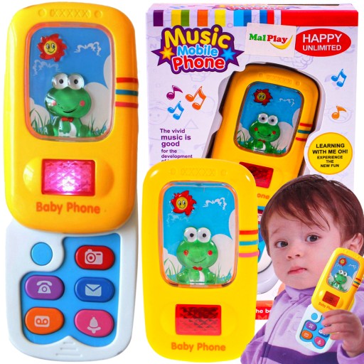 TELEFÓN SMARTPHONE HRAČKA SO ZVUKOVÝM ROZŠÍRITEĽNÝM SVETLOM PRE DETI NA HRANIE