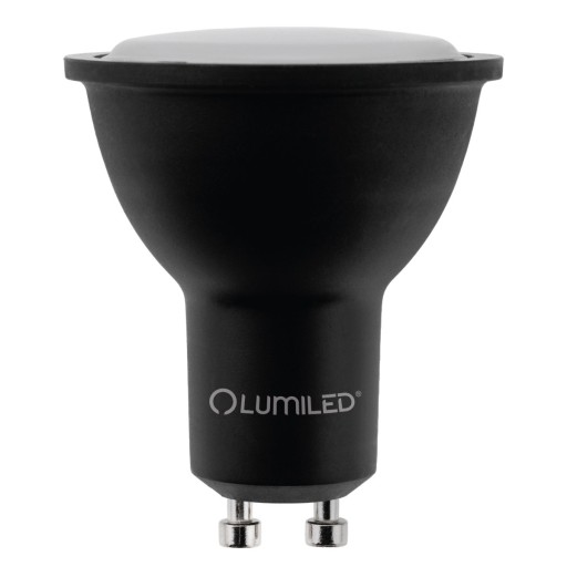 GU10 LED žiarovka 3W 270lm 3000K Teplá 120° Čierna PREMIUM LUMILED