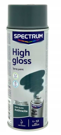 ANTRACITOVÁ farba v spreji s vysokým leskom 400ml