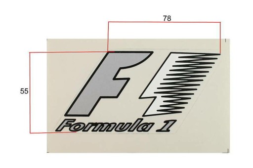 Samolepky obtisky FORMULA 1 STICKER