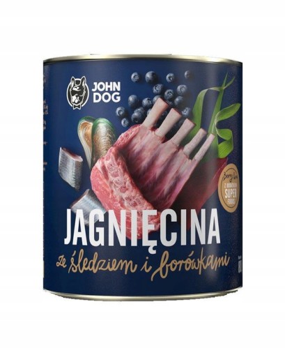 JOHN DOG BERRY LINE 800G JUNIOR LAMB SLEDE