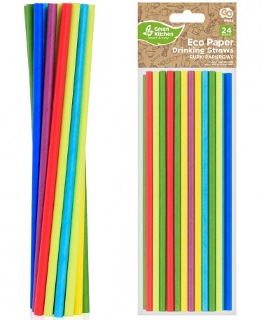 ECO ECO farebné papierové slamky, 24 ks