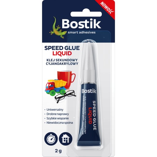 Bostik sekundové lepidlo KYANOAKRYLÁTOVÉ super silné sekundové lepidlo 1 ks 2g
