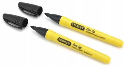 STANLEY 47-316 ČIERNY VODEODOLNÝ POPISOVAČ 2 ks