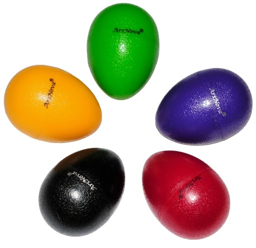 VAJEC TREPAČKA, VAJÍČKO MARACAS, HRKALKA - RÔZNE FARBY