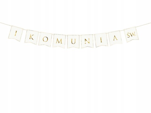 Banner na girlandu z prvého svätého prijímania - 133 cm