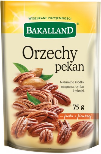 BAKALLAND Oriešky lúpané pekanové orechy 75g
