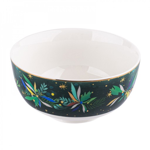 PORCELÁNOVÁ šalátová misa, zelená, 0,4 l