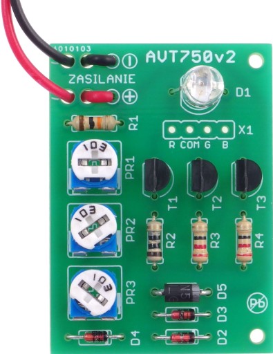 LED akejkoľvek farby, DIY, AVT750 B