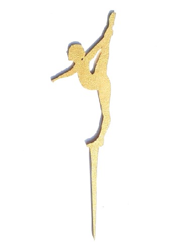 Umelecká gymnastka topper splits GOLD