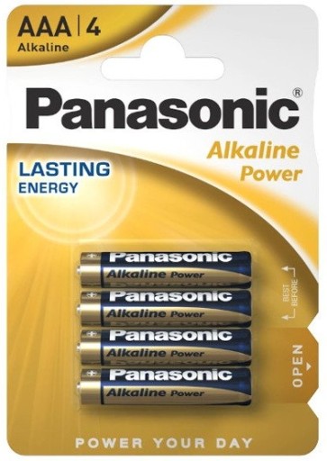Alkalické batérie AAA Batéria Panasonic LR03 4 ks