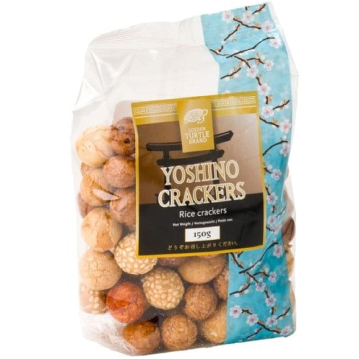 Asian Crackers Snacks Yoshino Mix 150g GOLDEN TURTLE ZNAČKA