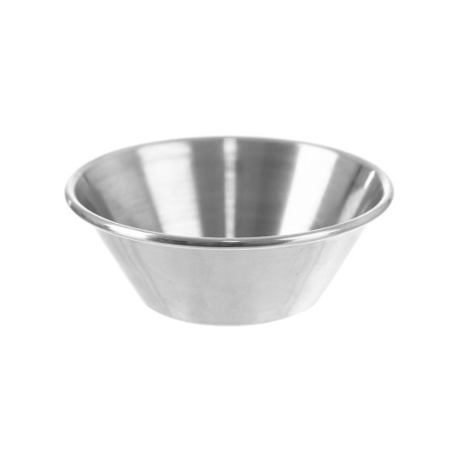 OCELOVÁ miska na dip omáčku, omáčka loď, dip miska, nádoba, 6,5 cm, 40 ml