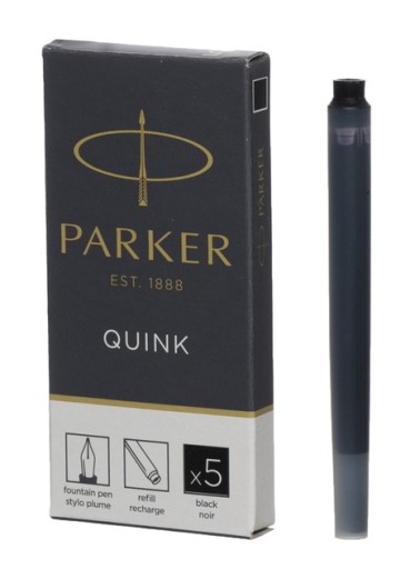 Čierne perá Parker Quink, 5 kusov