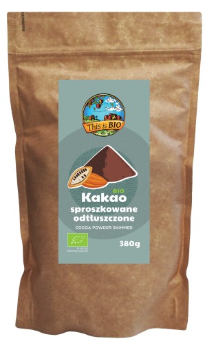 Organický kakaový prášok, odtučnený, prírodný, organický certifikát