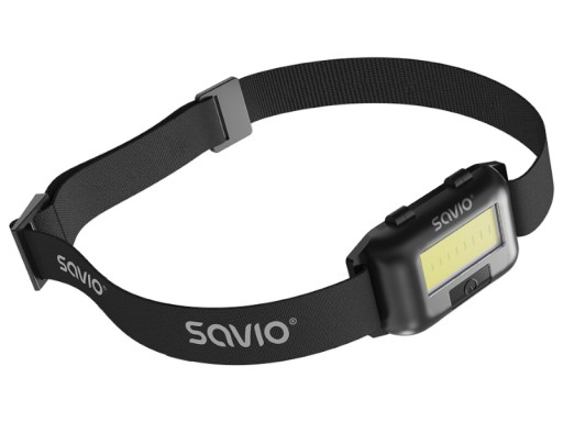 COB LED čelovka SAVIO FL-01 Čelovka na batérie 140Lm 10m 4 režimy