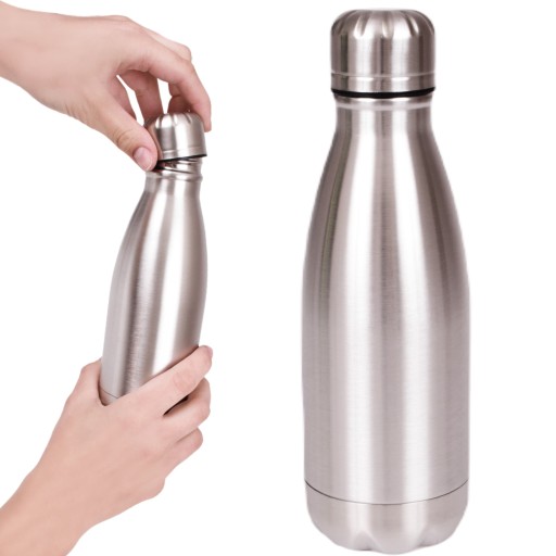 TERMÁLNA FĽAŠA NA VODU OCELOVÁ 500ML 0,5L