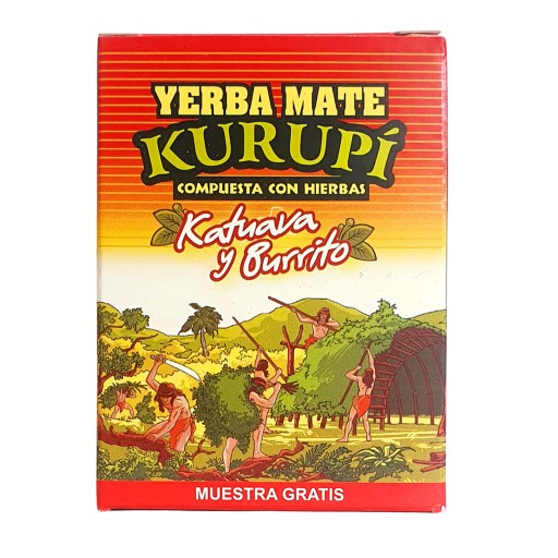 Yerba Mate KURUPI MENTA BOLDO 500g con HIERBAS 0,5kg + Katuava ZDARMA