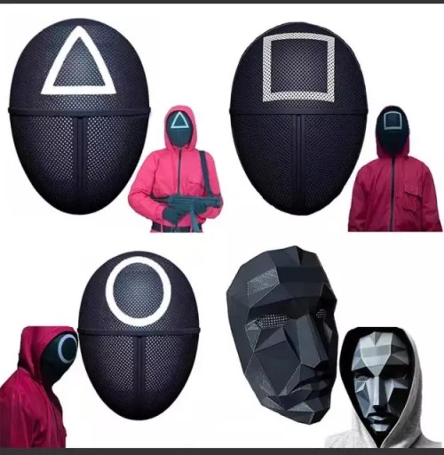 Squid Game Mask Outfit Cosplay Kostým Halloween PL