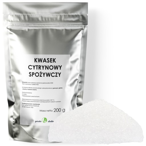 LEMON ACID čistá potravinárska kyselina 200g