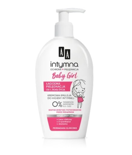 AA Intymna Dievčenská emulzia na intímnu hygienu 300 ml