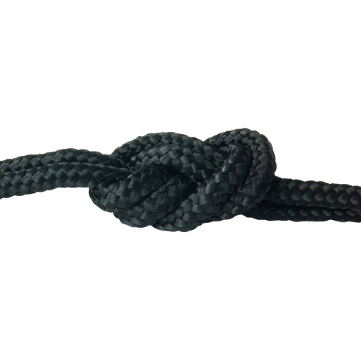 Lano Polypropylénová šnúra 2mm pletená plachta ČIERNA 20 m