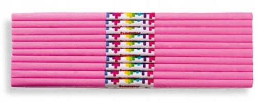 Školský hodvábny papier, krčený, ružový, 10 ks HAPPY COLOR