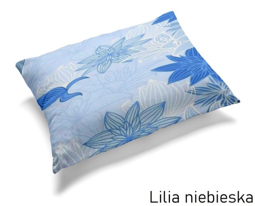 Obliečka na vankúš 70x80cm 100% bavlna - Modrá ľalia