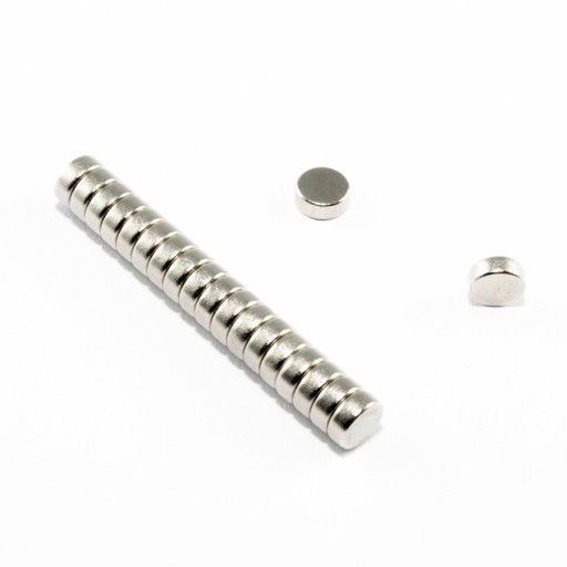 VALEC NEODYMOVÝ MAGNET 5x2 N38 SADA 50 KS
