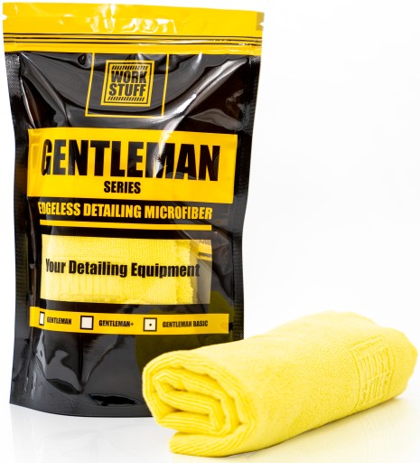 WORK STUFF Gentleman Yellow Univerzálne žlté mikrovlákno bez lemu