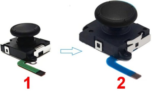 NOVÝ 3D ANALOGOVÝ OVLÁDAČ JOYSTICKU JOY-CON STICK ČIERNY PREPÍNAČ NINTENDO OLED V3