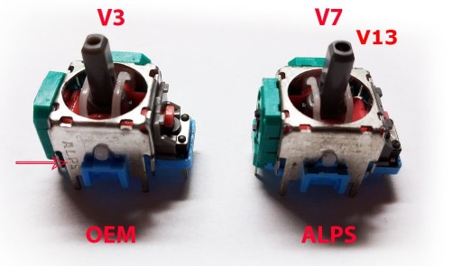 Originálna V7 3D ALPS analógová podložka Dualshock PS4