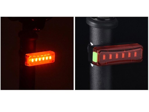 ZADNÁ BICYKLE LAMPA USB LED OSVETLENIE NA BICYKEL
