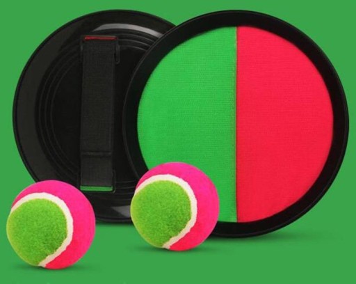 Lopta na suchý zips Catch Pádla + loptová rodinná hra - darčeková sada