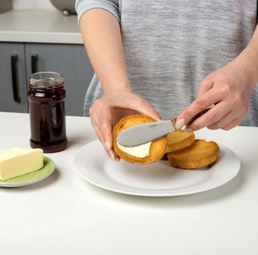 NÔZ NA STIERANIE MASLA SYROVÁ STIERKA OLDMAN SPATULA nitovaný nôž 19cm