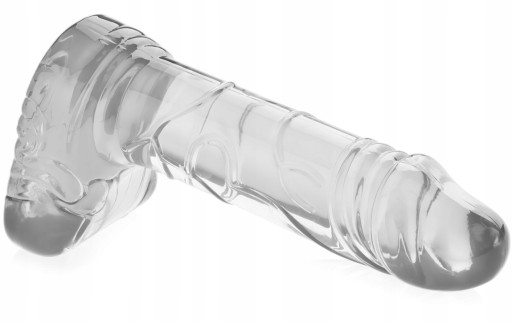 UMELÝ PENIS SO SEMENNÍKMI MALÝ GÉLOVÝ DILDO 11 cm
