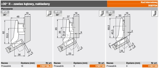 BLUM 79B9556 95° uhlový záves s pružinou
