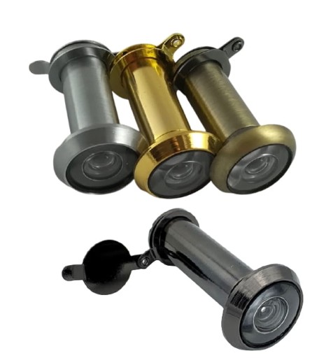 Priezor dvierok 35-60mm 14mm chrómová mosadz patina