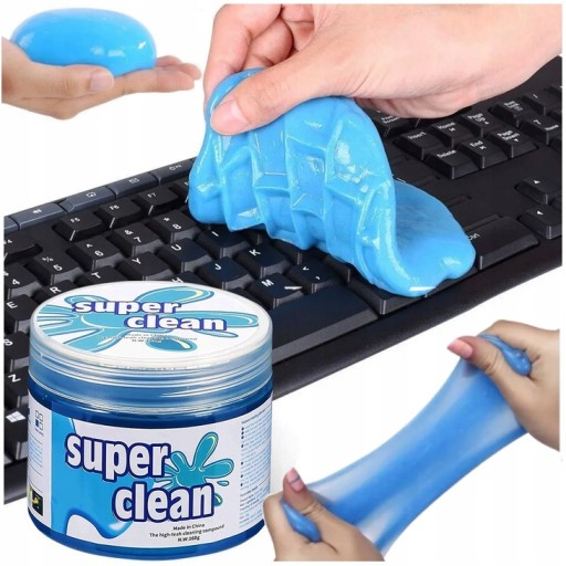 GÉLOVÝ ČISTIČ GUMY ELASTIN NA ČISTENIE KOKPITU AUTA A KLÁVESNICE TELEFÓNU