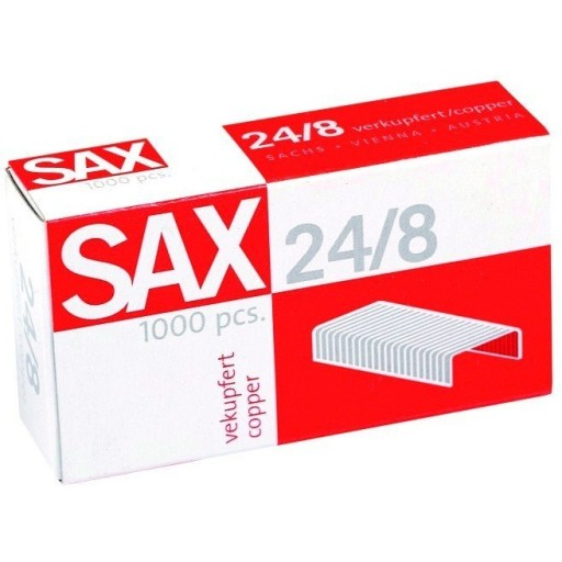 SAX 24/8 medené sponky (1000)